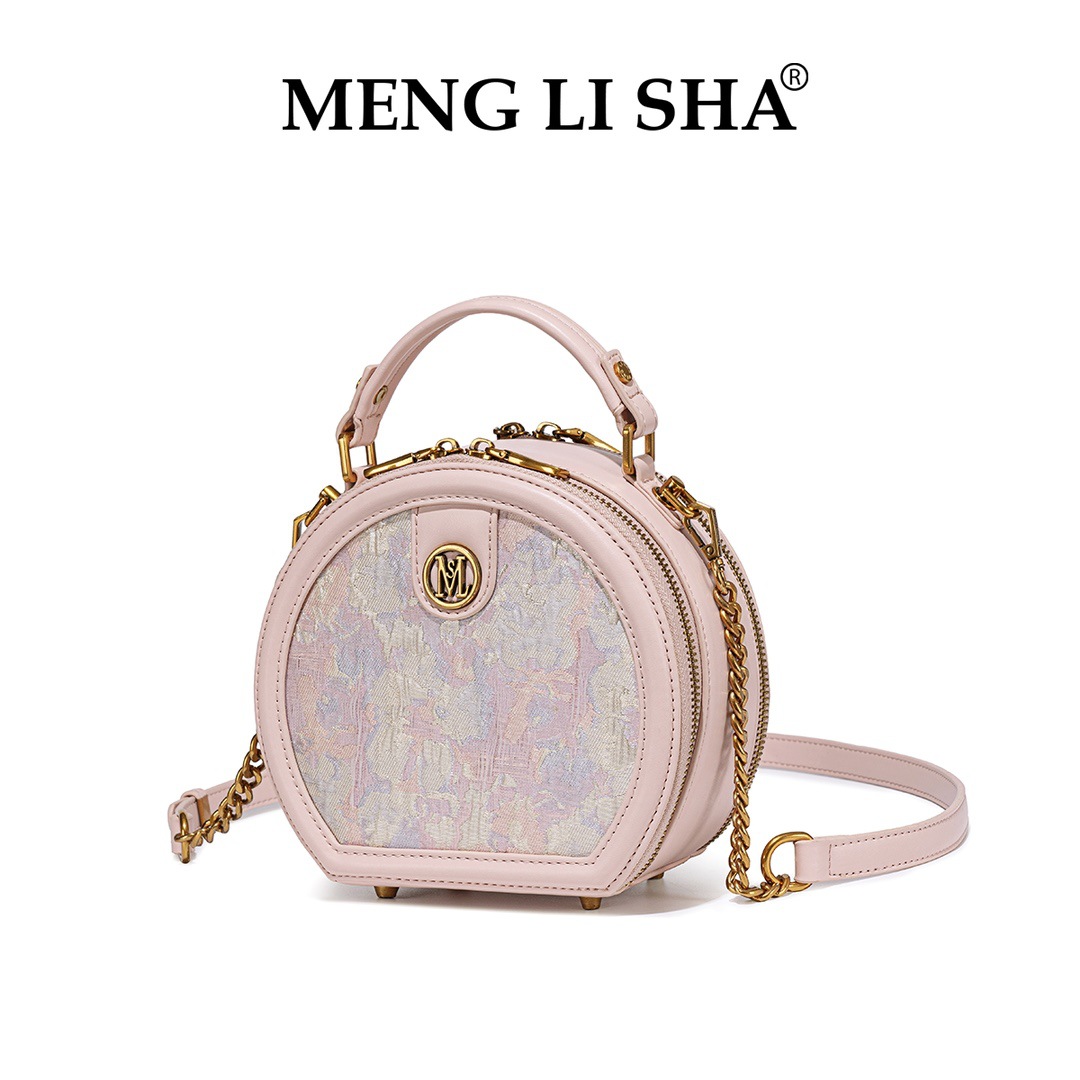 2025 MENG LI SHA Spring and Summer New Niche High-end Feeling Tote Bag Commuter Large Capacity Fashionable Versatile One Shoulder Crossbody Bag