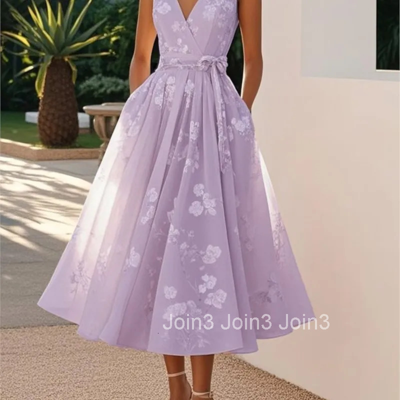 Sexy V-neck Halter Evening Dress Women Fashion Hight Waist Solid Lace A-Line Dress Elegant Sleeveless Slim Long Dress