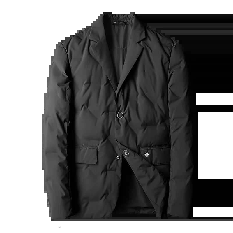 Top Grade Man Winter Down Jacket 2023 Men Business Casual Classic Suit Collar 90% White Duck Down Coat Keep Warm Parkas W250806