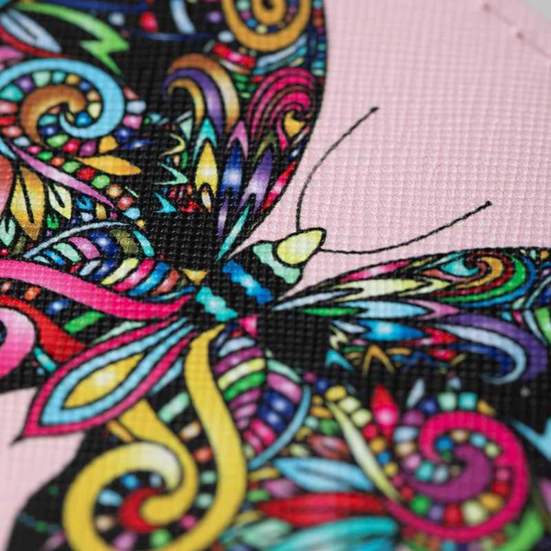 Fashionable Butterfly Printed Wallet Multi Functional Multi Slot Card Wallet Short Cute Womens Handbag XJ250806