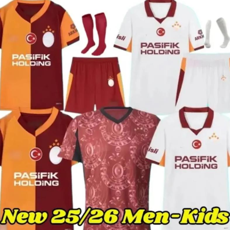 25 26 Galatasaray Soccer Jerseys Players fans ICARDI ZANIOLI BAKAMBU MERTENS ZAHA AKGUN AKTURKOGLU 100th Anniversary 2025 2026 men kids kit Football Shirt