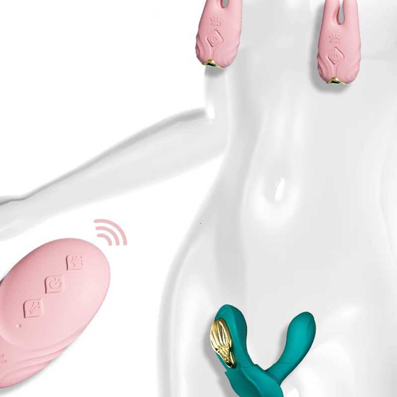 Zalo Nave Vibrating Nipple Clamps for Women Nipple Massager Clitoris G Spot Remote Control App Sextoys Adult Toy XJ250806