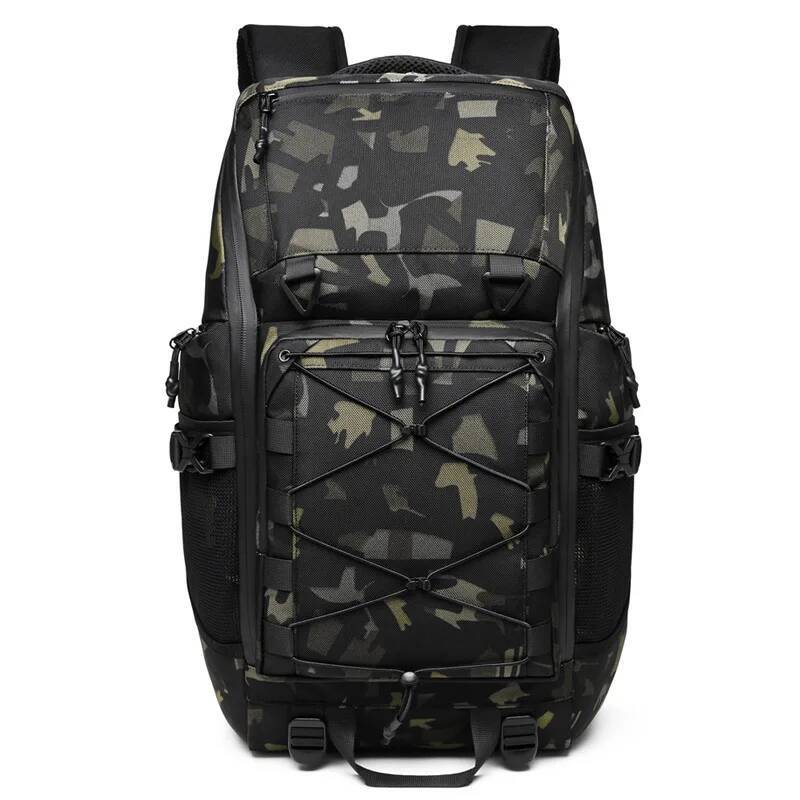 17.3 inch Laptop For Men 35L Travel Nylon Bag Outdoor Waterproof Multi-function Large Capacity Hiking Backpack high-quality