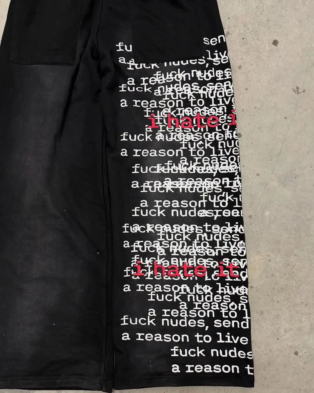 Goth Harajuku Double Layer Elastic Waistband Men Pants Hip Hop Letter Print Y2k Cargo Joggers Loose Casual Sweatpants 250806