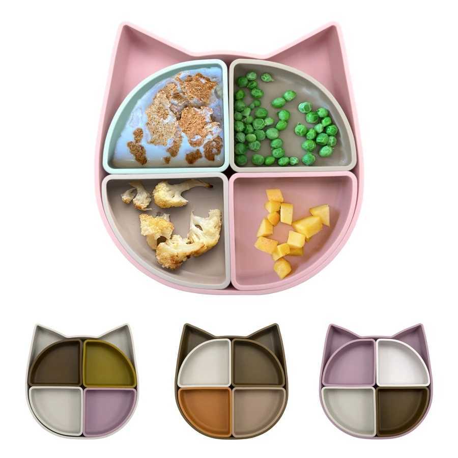 New Designed Cartoon Shaped Baby Dishes Plates Newborn Feeding Solid Food Anti-Slip Bowl Training Bowl Childrens Tableware X250806