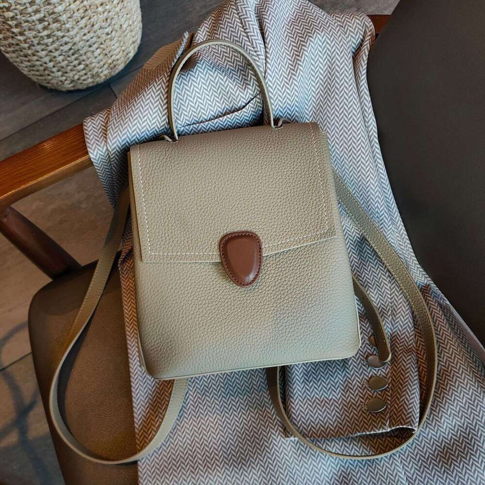 for Women New Trendy Brand First Layer Cowhide Women's Bag Korean Fashion Versatile Commuter British Style Backpack designer bag B5