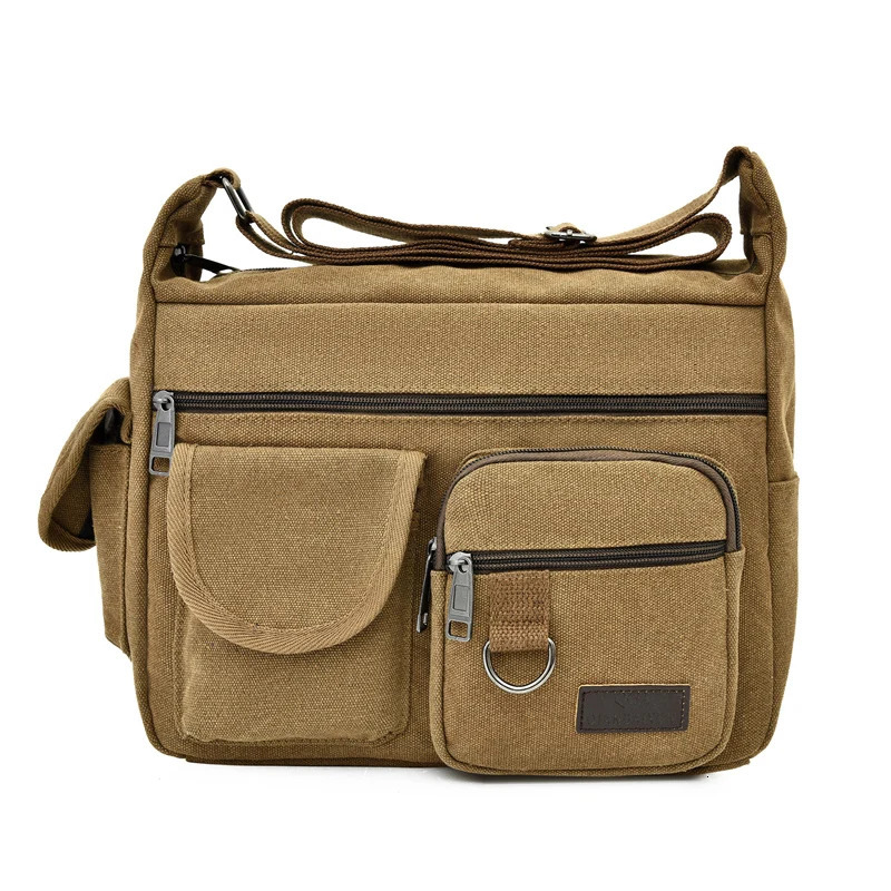 Men Canvas Shoulder Bags Casual Tote Travel Mens Crossbody Bag Messenger Bags Fashion High Quality Handbag 250731