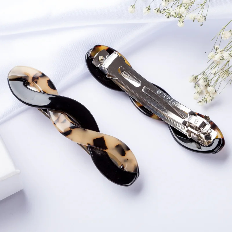 1pcs 9cm Twist French Hair Clips for Girls and Women Barrettes Hair Claw for Rolled Up Hairstyle Fashion Stylish Headwear 250730