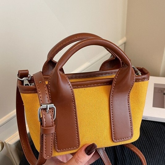 Designer Luxury Bag, Retro And Simple Color Block Women's Handbag 2025, Multi-functional Commuting Shoulder Crossbody Bag