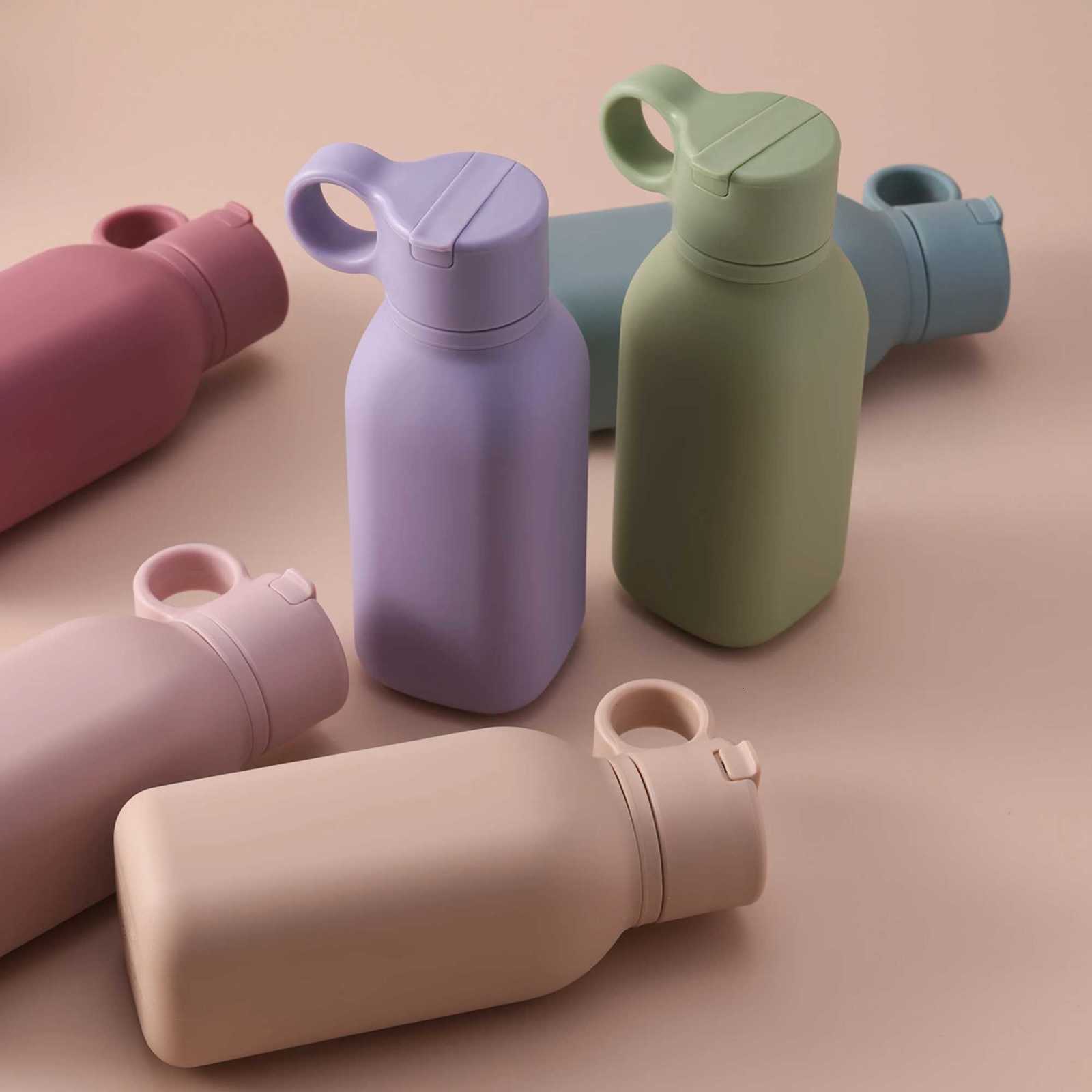 1PCS Color Kids Silicone Baby Training Cup Flip Top Leakproof Sippy Cup For Infant Feeding Outdoor Sports Travel Baby Supplies X2508061