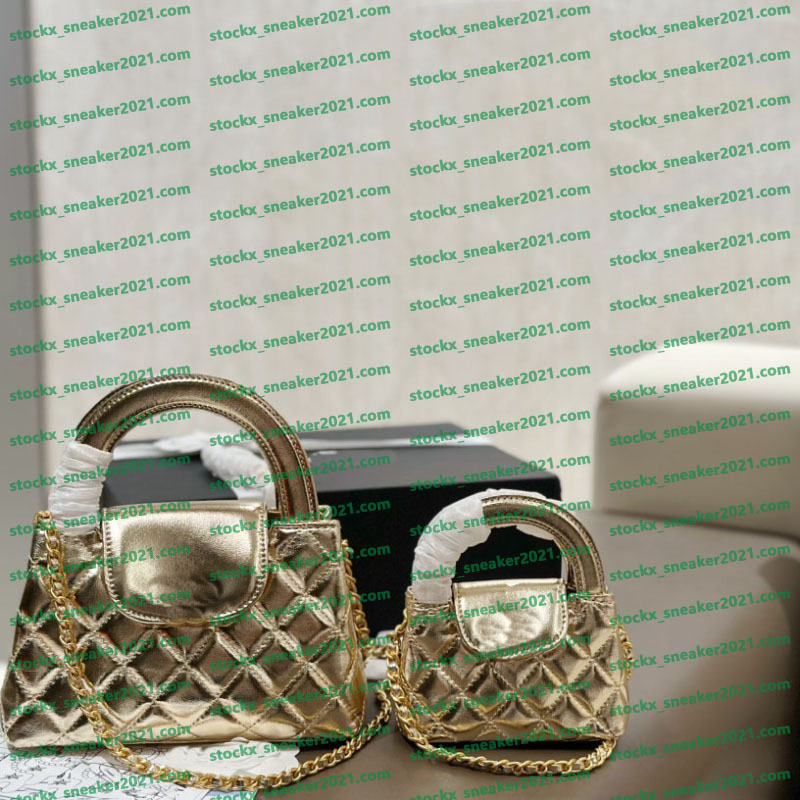 Fashion Designer Bag Women's Handbag Fashionable Black Diamond Patterned Shoulder Bag With Metal Chain