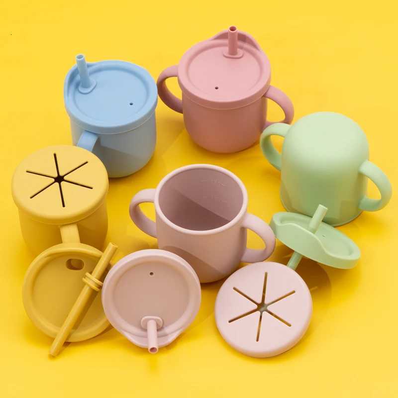 New Design Portable Multi-Function Drinking Cup Baby Feeding Liquid Feed Leak-Proof Straw Cup Food Storage Snack Cup X250806