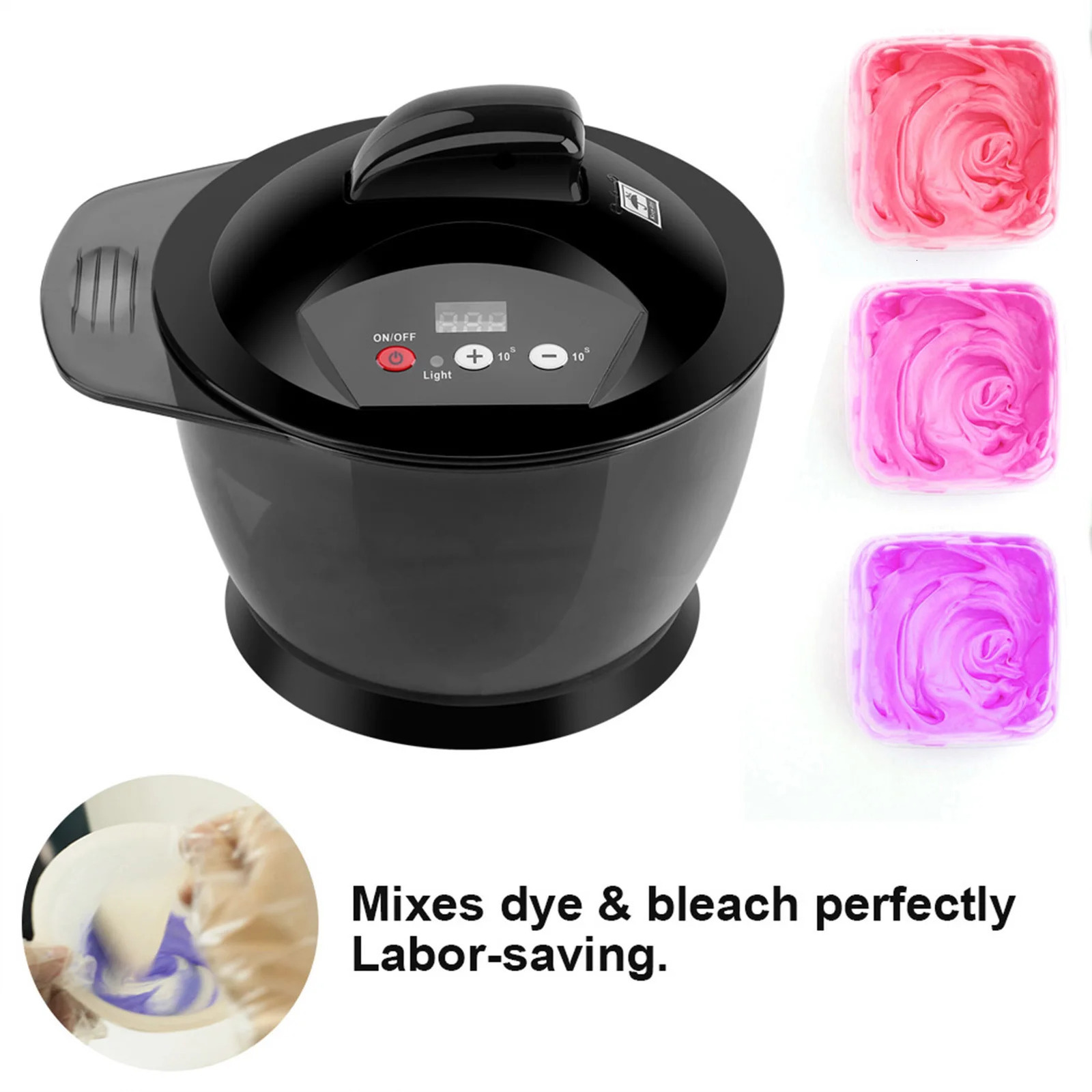 Professional Hair Color Wax Dyeing Hair Electric Hair Coloring Automatic Mixer Hairs Color Mixing Bowl Hairdressing Tools Device 250805
