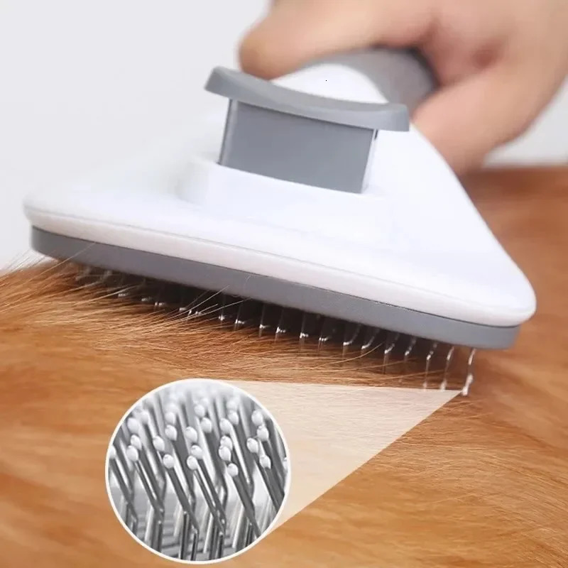 Pet Dog Brush Cat Comb Self Cleaning Pet Hair Remover Brush For Dogs Cats Grooming Tools Pets Dematting Comb Dogs Accessories 250805