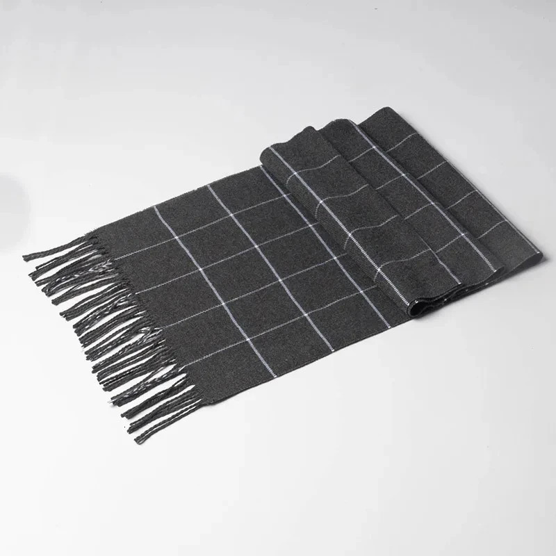 Winter Men Scarf Keep Warm Cashmere Scarves Casual er Pashmina Neckerchief Tassel Business Shawl Wrap 250806