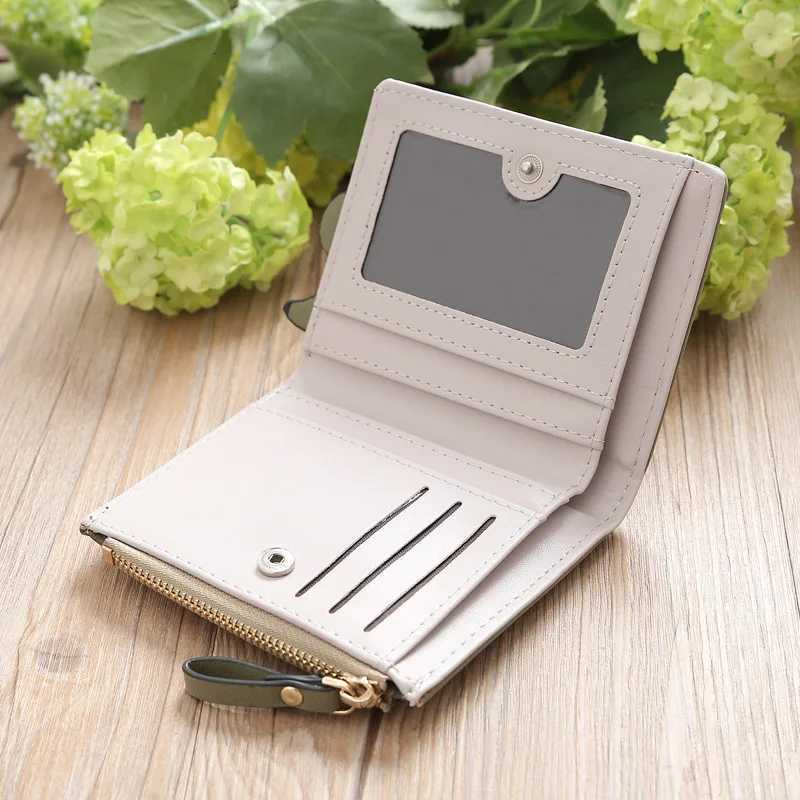 High Quality Women Wallet Lovely Cartoon Animals Short Leather Female Small Coin Purse Hasp Zipper Purse Card Holder For GirlsXJ250806