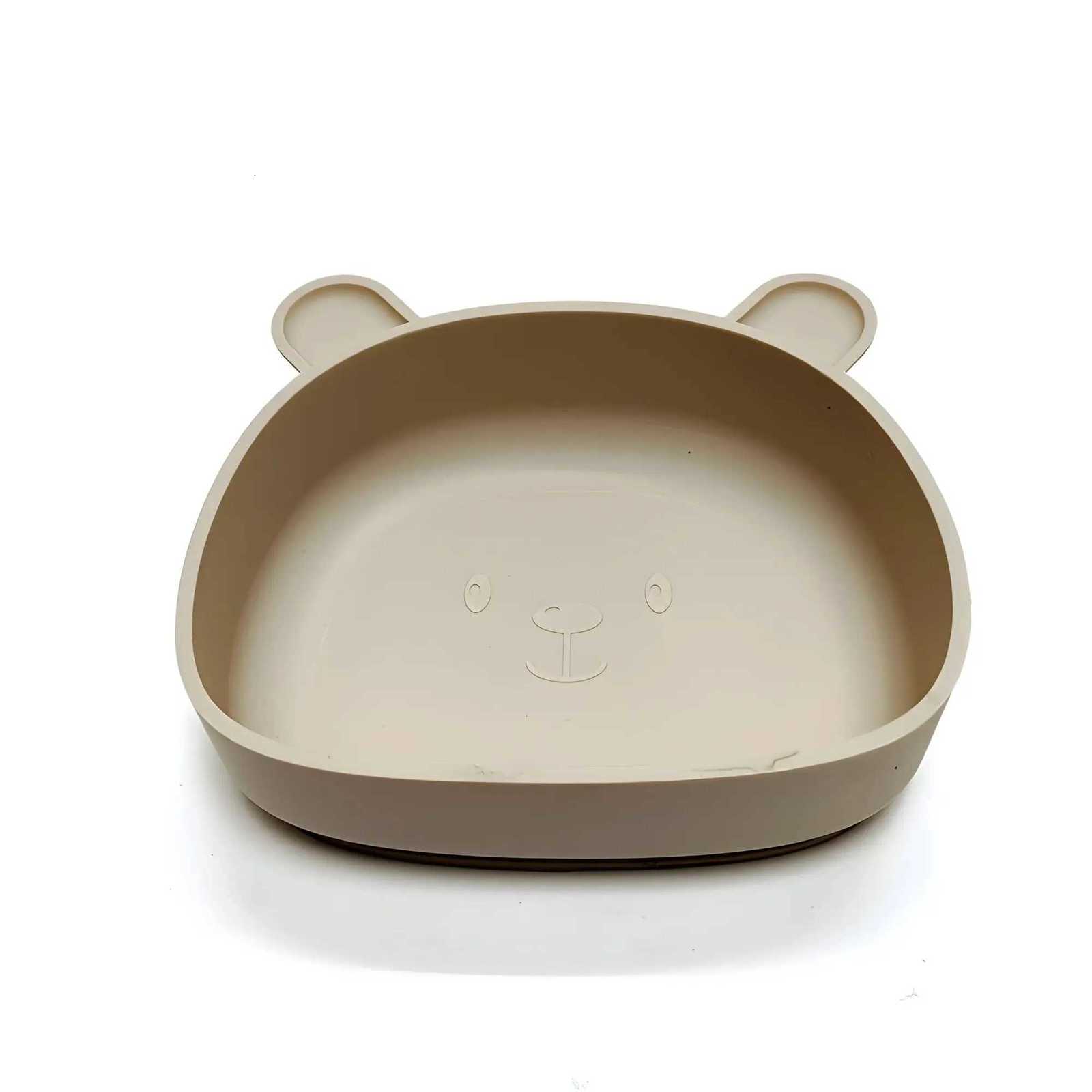 Childrens Silicone Dinner Plate Baby Auxiliary Bowl Suction Cup Bear Cartoon Dinner Plate Fall-Proof Anti-Scald Tableware X250806