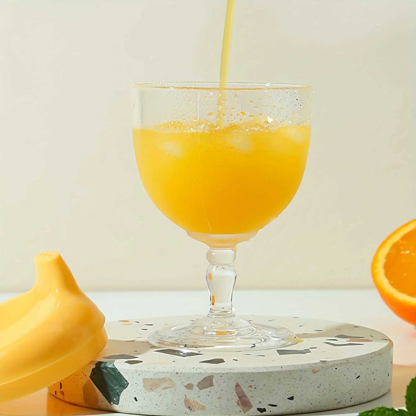 1pc Fun Party Cup for Kids Cheerful Baby Wine Sippy Cup Juice Milk Water Training Cup Plastic Goblet Chalices for Birthday Party X250806