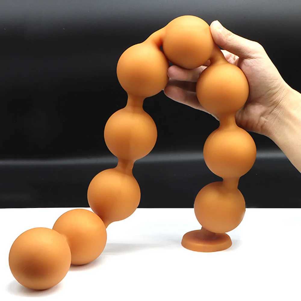 9 Balls anal plug long and huge sex toys for men gay butt balls BDSM Prostate massage G-spot masturbation spawning 18+ sex shopXJ250806