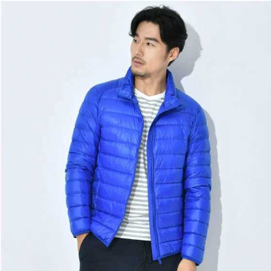 Winter Autumn Men Ultralight Jacket White Duck Down Coat Men Down Jackets Winter Male Casual Down Jacket Coat Warm Parka 6XL W250806