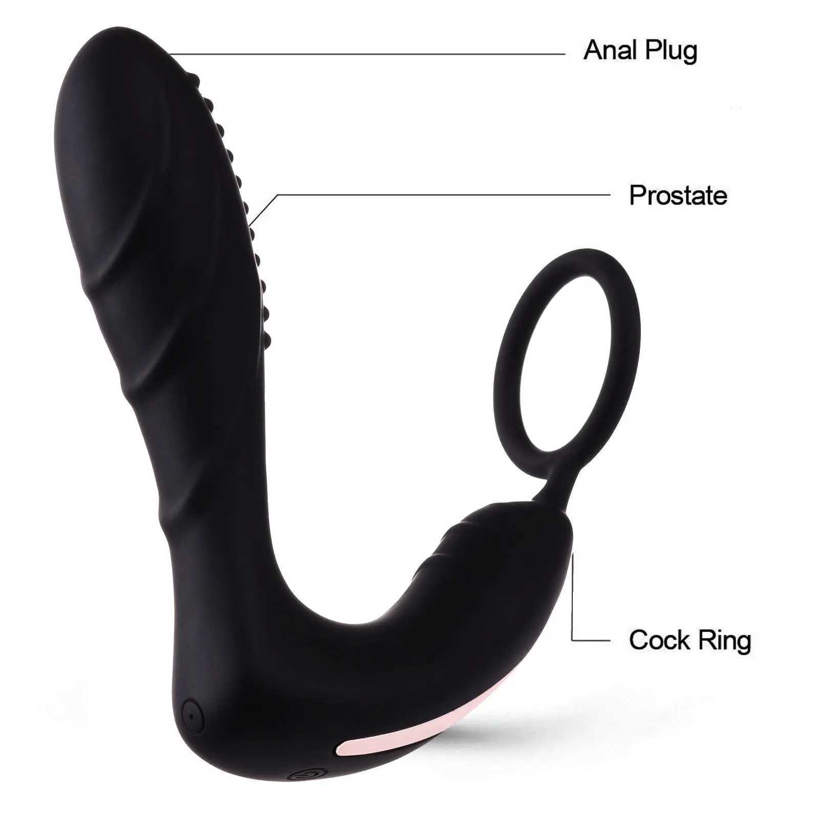 Male Prostate Vibrating Massager Anal Butt Plug P G Spot Male Sex Toy Waterproof XJ250806