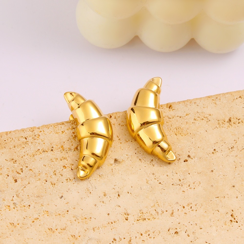 Free Shipping Designer Luxury Jewelry Beach Vacation Starfish Conch Earrings 18k Gold Stainless Steel Summer Fashion Studs Ocean Style Ear Accessories