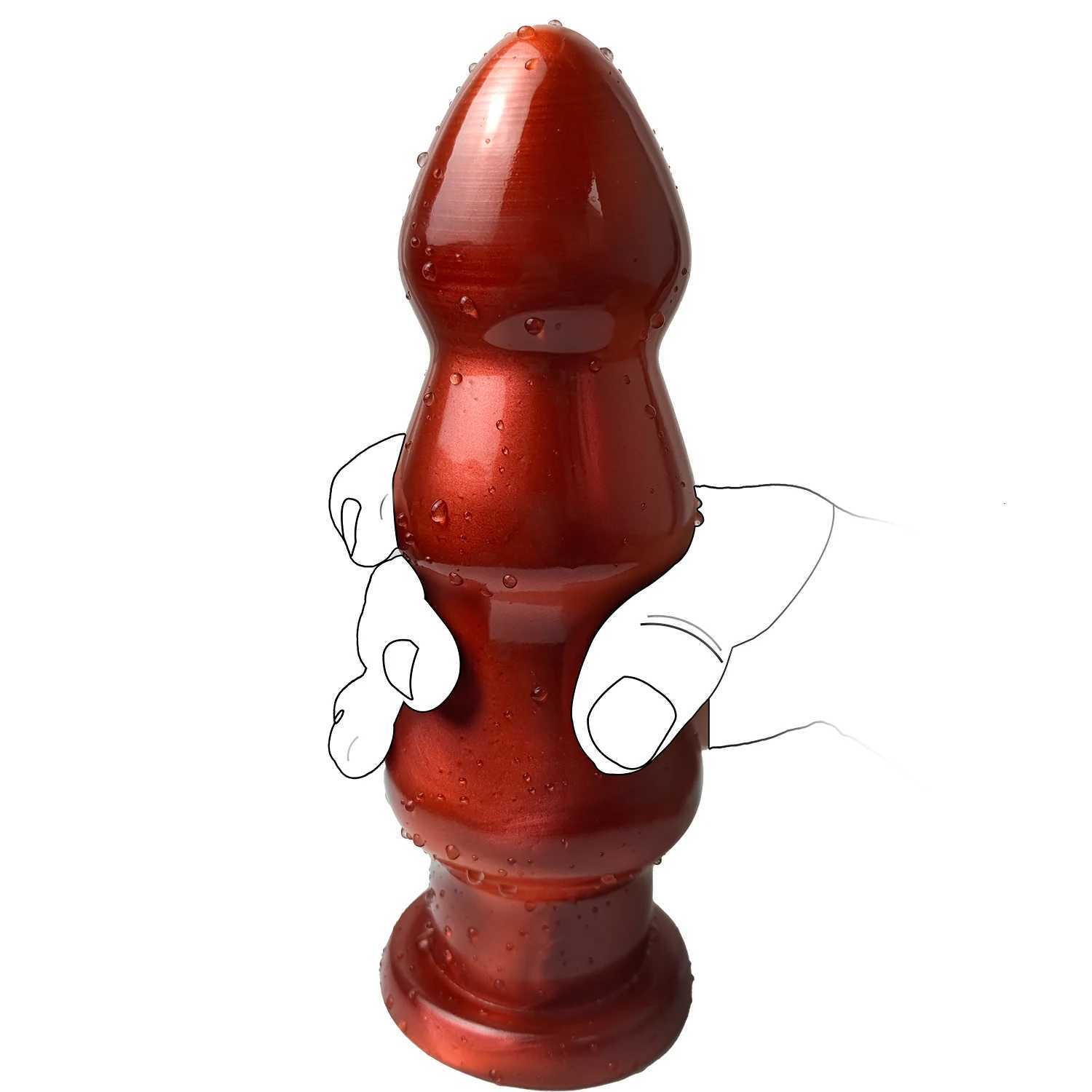 huge anal plug monster dildo vaginal anal expander soft anal toys for gay men butt plug with suction cup big penis adult sex toys XJ250806