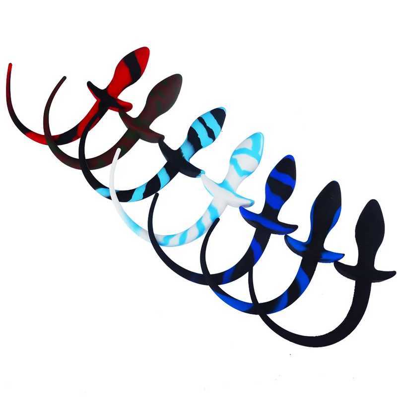 Silicone Butt Plug Pig Tail Dog Tail Puppy Play Gay Anal Accessories G-Spot Prostate Massager Anal Plug Tail Fetish Sex Toy XJ250806