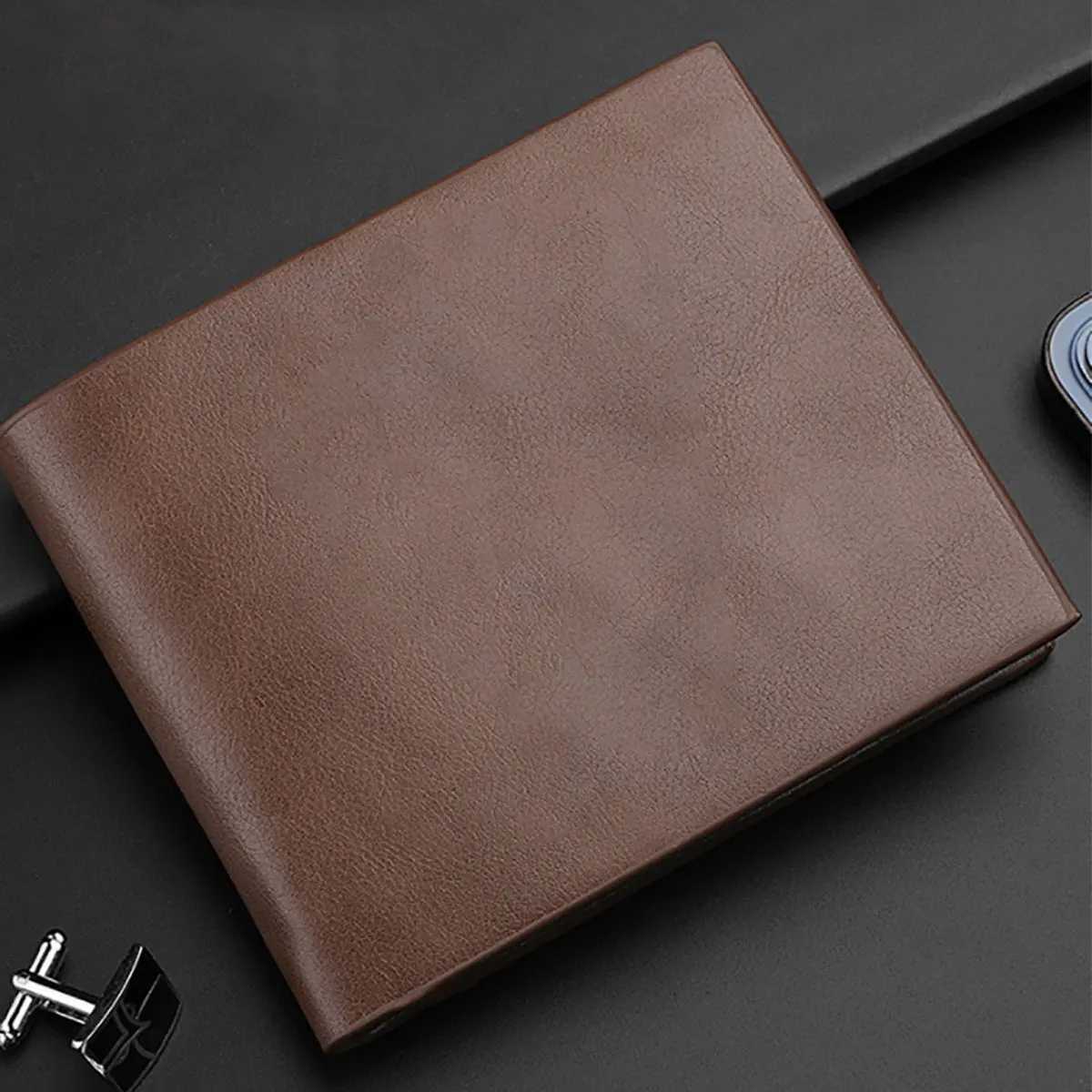 1pc Fashion Deer Head Relief Men PU Leather Wallet Short Slim Male Wallet Money Holder Money Bag Christmas Gift XJ250806