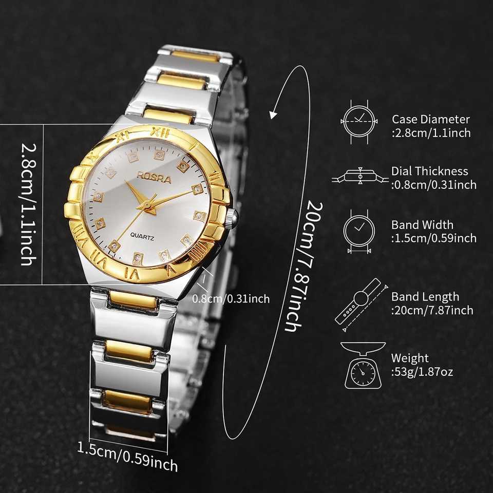 Luxury Rhinestone Women Quartz Fashion Stainless Steel Strap Wristwatches for Ladies Clock Reloj Mujer (Without Box) W250806