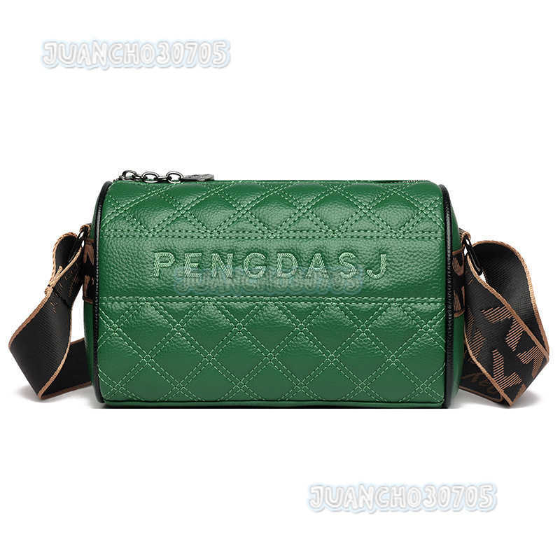 Soft Leather Womens Bag First Layer Cowhide Small Bag 2025 New Trend Fashion Wide Shoulder Strap Single Shoulder Crossbody Bag H250806