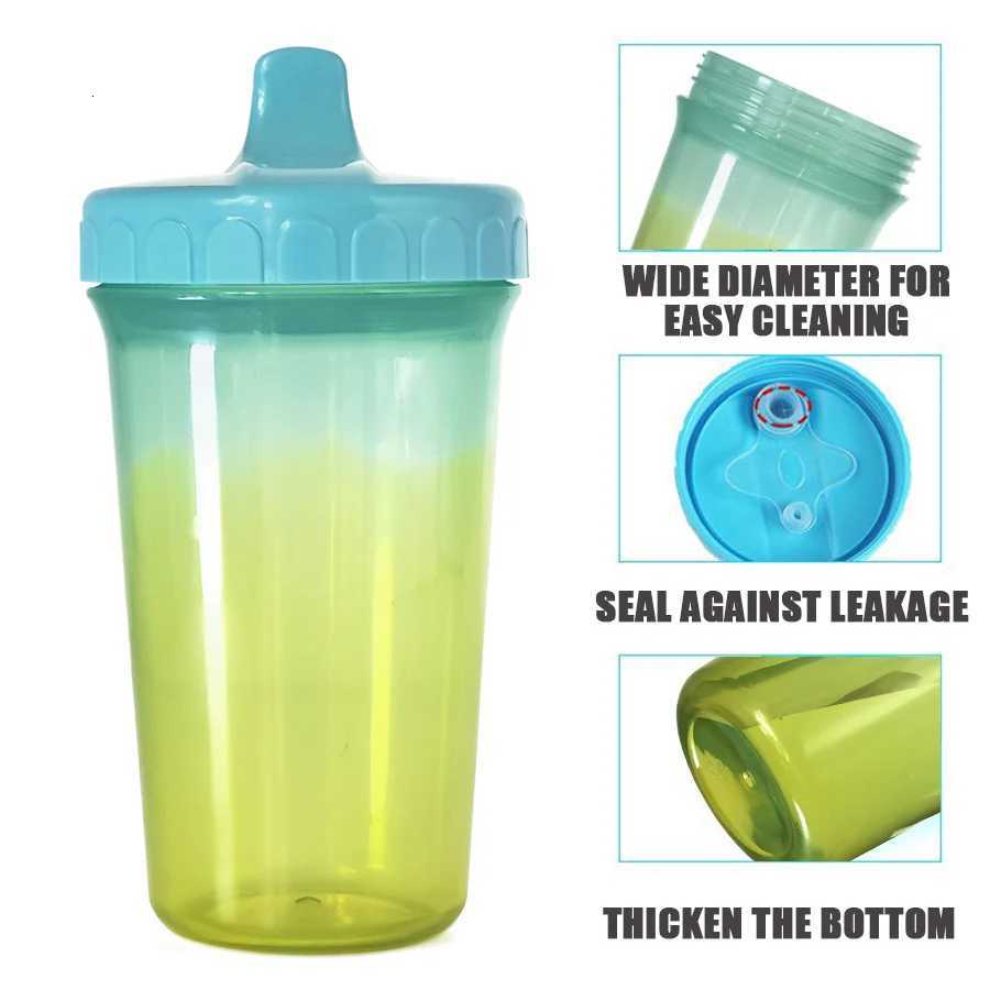 240ml Colorful Childrens Water Cup Portable Student Drinking Cup Drop-Proof and Leak-Proof Baby Learning Drinking Cup. X250806