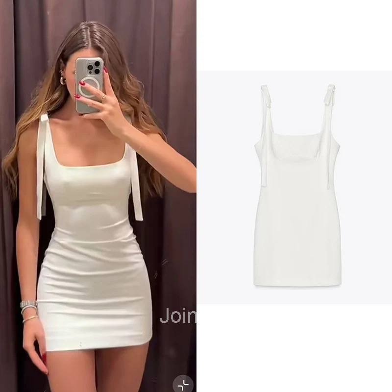 Dress Summer Womens New Chic Slim Tube Top Mini Elegant Travel Womens Dress Street Leisure Holiday Youth Dress