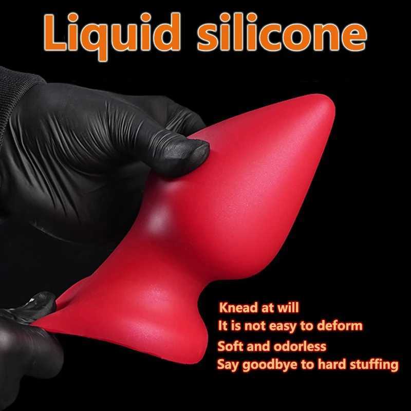 huge Butt Plug Silicone Anal Plug with Suction Cup Oversize Male Prostate Stimulation Female Vaginal Massage Dilator Adult Sex ToysXJ250806