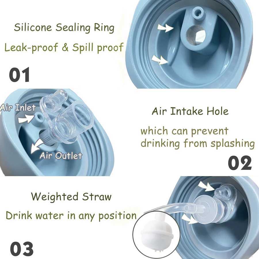 1Pc 280ml Kids Water Cup Leak-Proof With Lid Handle Thermal Insulation Anti-Scald Suitable for Children Over 1 Year Old X2508061