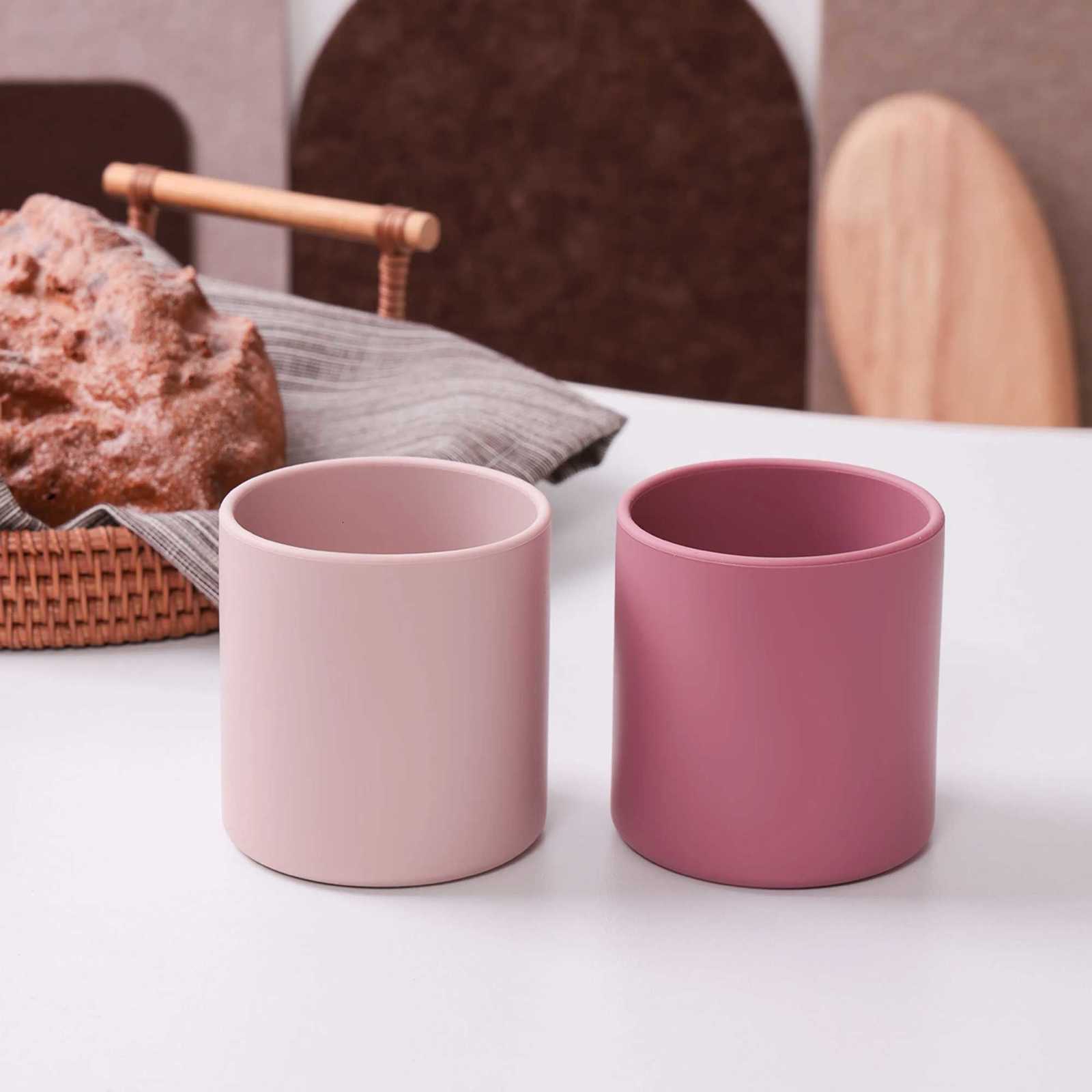 1PCS Food Grade Silicone Baby Training Cup BPA Free Feeding Liquid Cup Infant Self Feeding Weaning Drinking Practice Tableware X250806