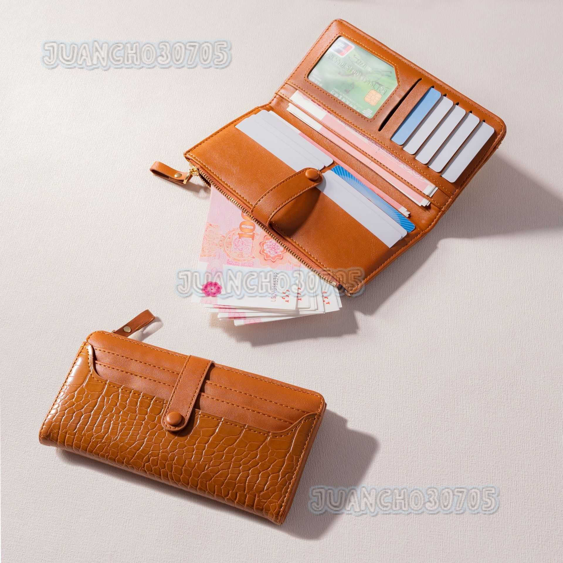 New Style Womens Wallet Long Fashion Clutch Alligator Pattern Zipper Buckle Creative Light Luxury Wallet for Women H250806