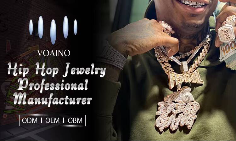 VOAINO Hip-hop Rap Infinite Four-leaf Clover Bracelet Cool Hipster Handsome Gold Set With Colored Lab Grown Diamonds Bracelet