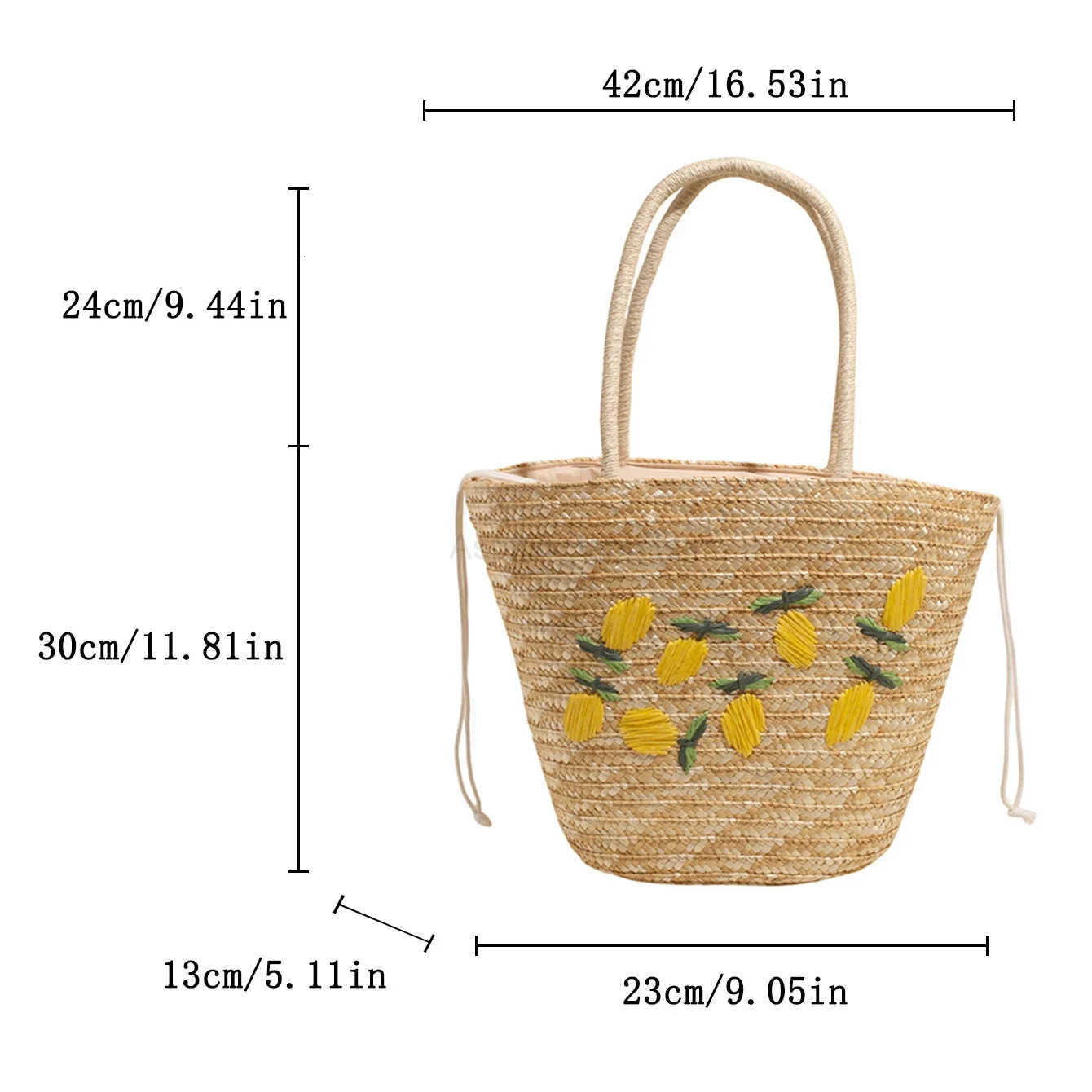 Womens Large Capacity Shoulder Bag Summer Straw Woven Basket Handbag Fashion Female Luxury Designer Beach Bag Shopper Tote M250806