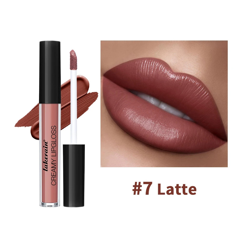 Lip Gloss Semi-Matte 8Colors Long-lasting Velvet Non-drying uitable for all skin lipgloss plump lip brown Cosmetics 250805