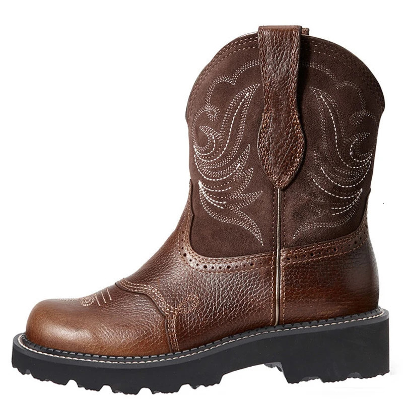 Embroidered Cowboy Boots For Men Women Pu Leather Lightweight Comfortable Western Zapatos De Hombre Size 3542 250801