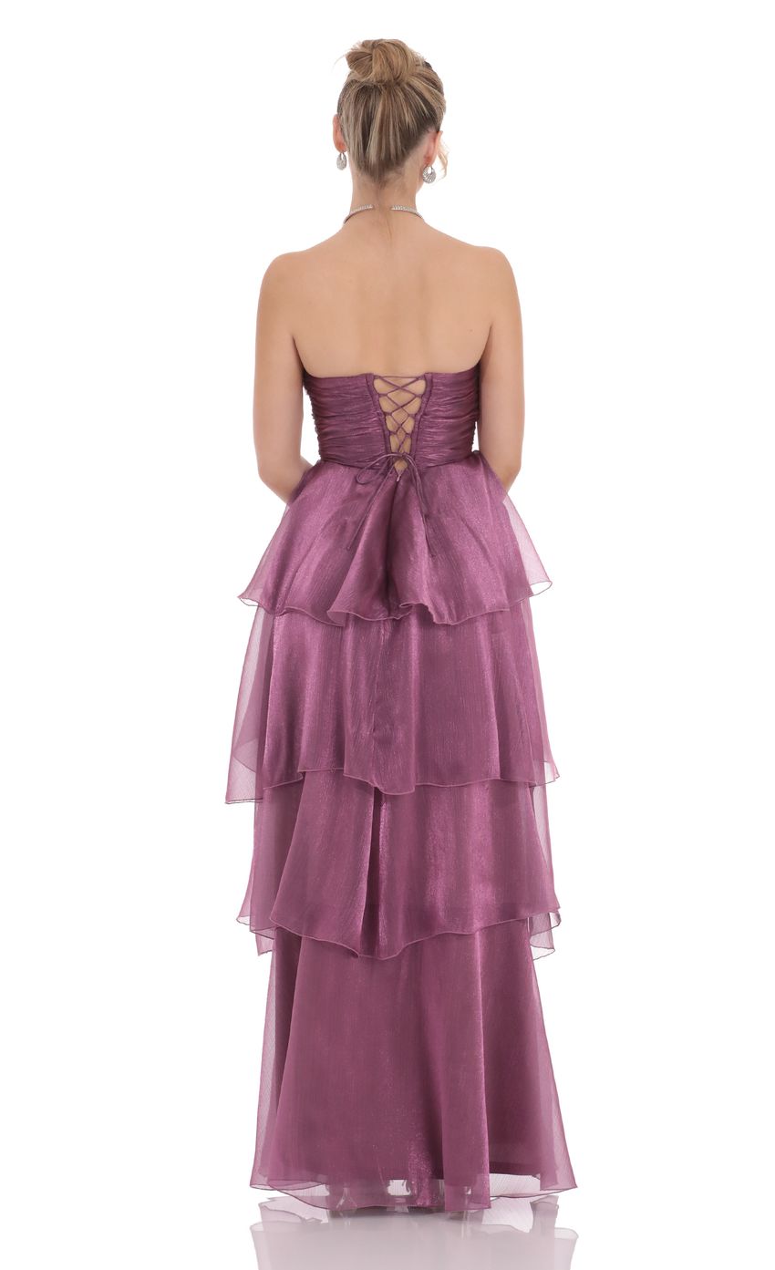 Elegant Strapless Women's Dress for Multiple Party