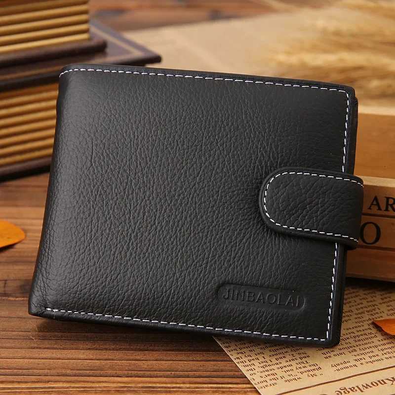 Wallet Mens Clip-on Cowhide Wallet Mens 2023 Coin Purse Small Clutch Bag Mens Coin Purse Coin Purse Short WalletXJ250806