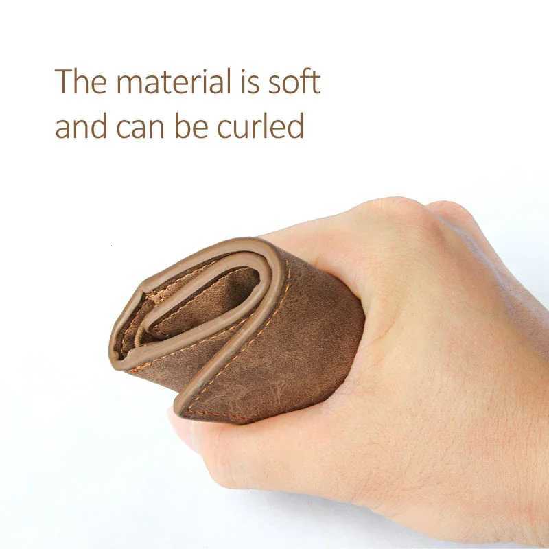 Zipper Coin Pocket Holder Wallet for Men PU Leather Wallet High Quality Minimalist Thin Short Card Holder Purse Business WalletsXJ250806