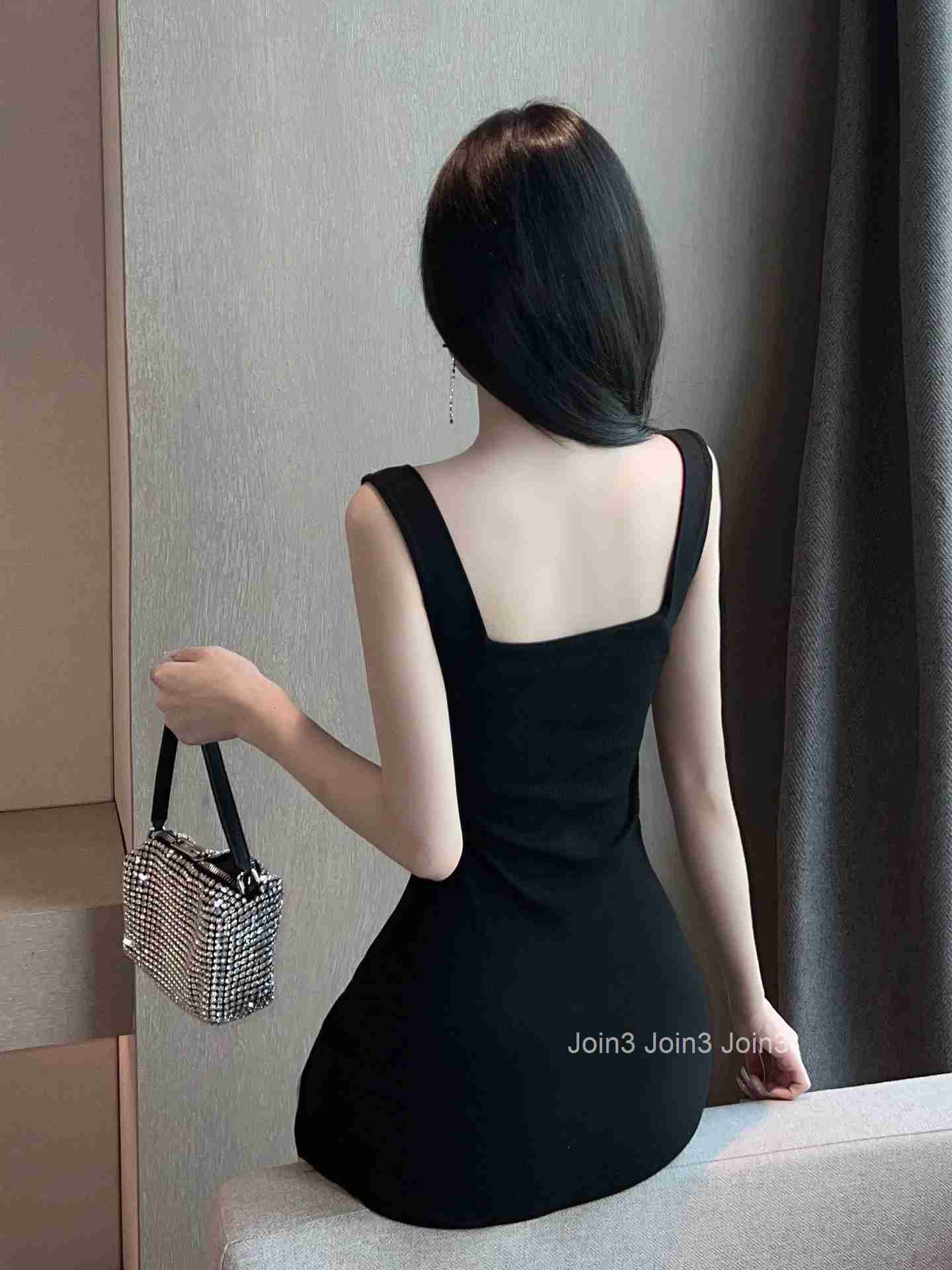 WOMENGAGA New Sexy Playful Low Cut Seduce Tight Dress Elegant Fashion Sexy Korean Women Mini Dress Sweet New Tops VV7W
