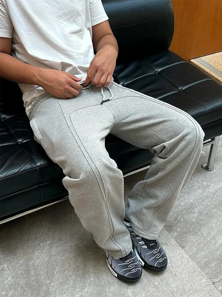 AutumnWinter Y2K Sweatpants EMO Mens Pants Fitness Fashion Trend High Street Casual 250806