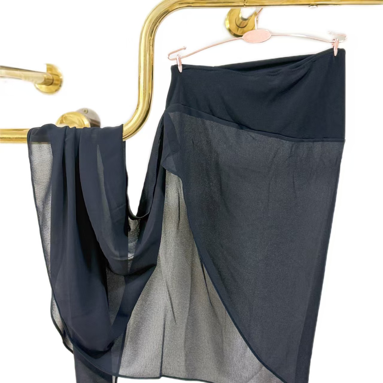 T1408 New solid color chiffon scarf convenient headscarf gauze scarf