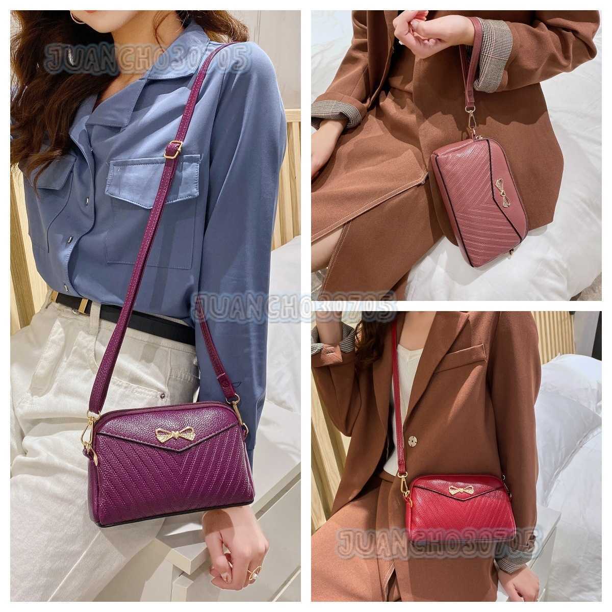 New Womens Small Bag Mini Fashion Single Shoulder Crossbody Bag Versatile Lightweight Clutch Bag Office Phone Bag Leather Bag H250806