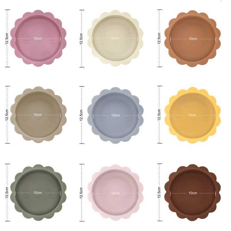Flower Shape Childrens Tableware Food Grade Feeding Baby Bowl Popular Dishes Plates Dining Appliance Newborn Accessories X250806