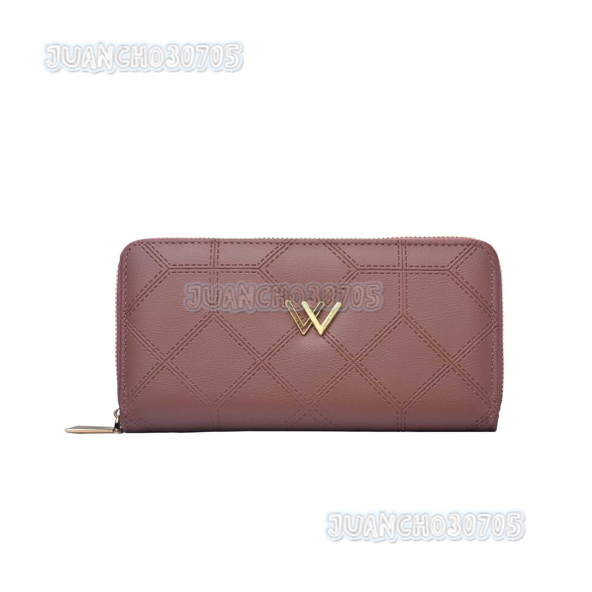 New Womens Style Layer Zipper Wallet Long Clutch Multi-card Slot Multi-function Wristlet Wallet H250806